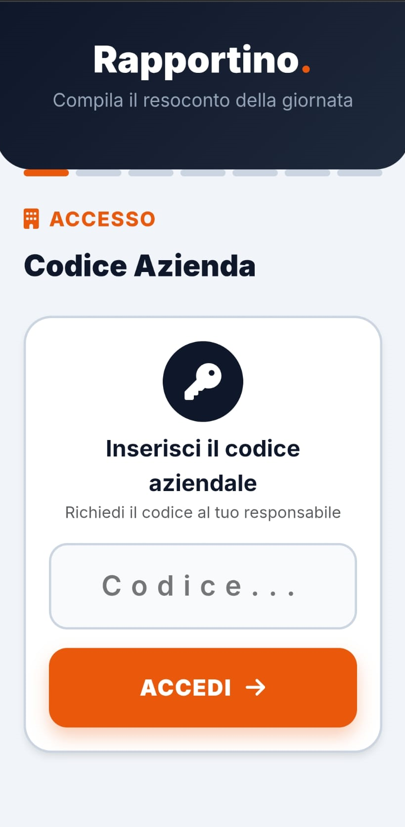 Accesso PIN